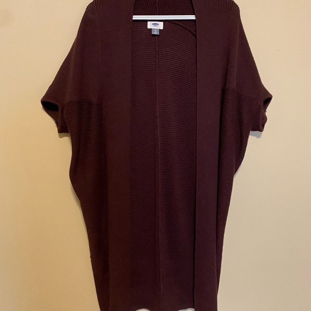 Plum old navy knitted kimono